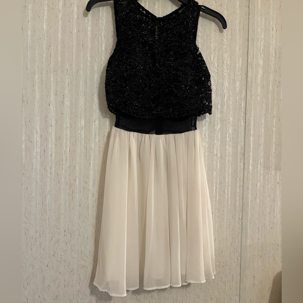 Jodi Kristopher Black and White Dress